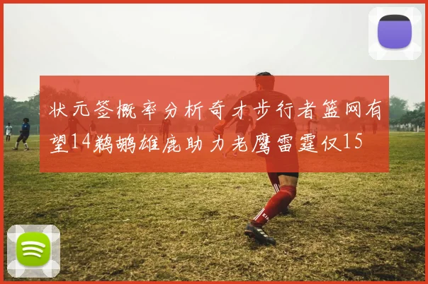 状元签概率分析奇才步行者篮网有望14鹈鹕雄鹿助力老鹰雷霆仅15